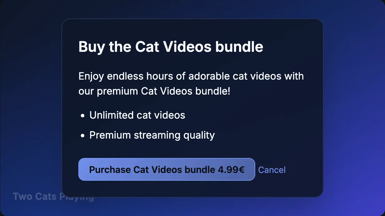 User is required to pay for a video thought to be free